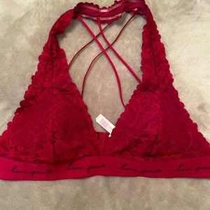 SOLD PINK lace bralette